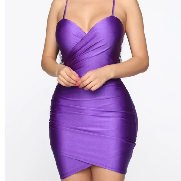 Fashion nova purple mini dress - Picture 1 of 4
